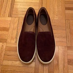 New Sofft slip ons in burgundy velvet